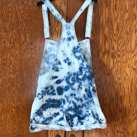 Levi’s Denim Shortalls Indigo Earthy Overdye Size XL - Picture 3 of 12